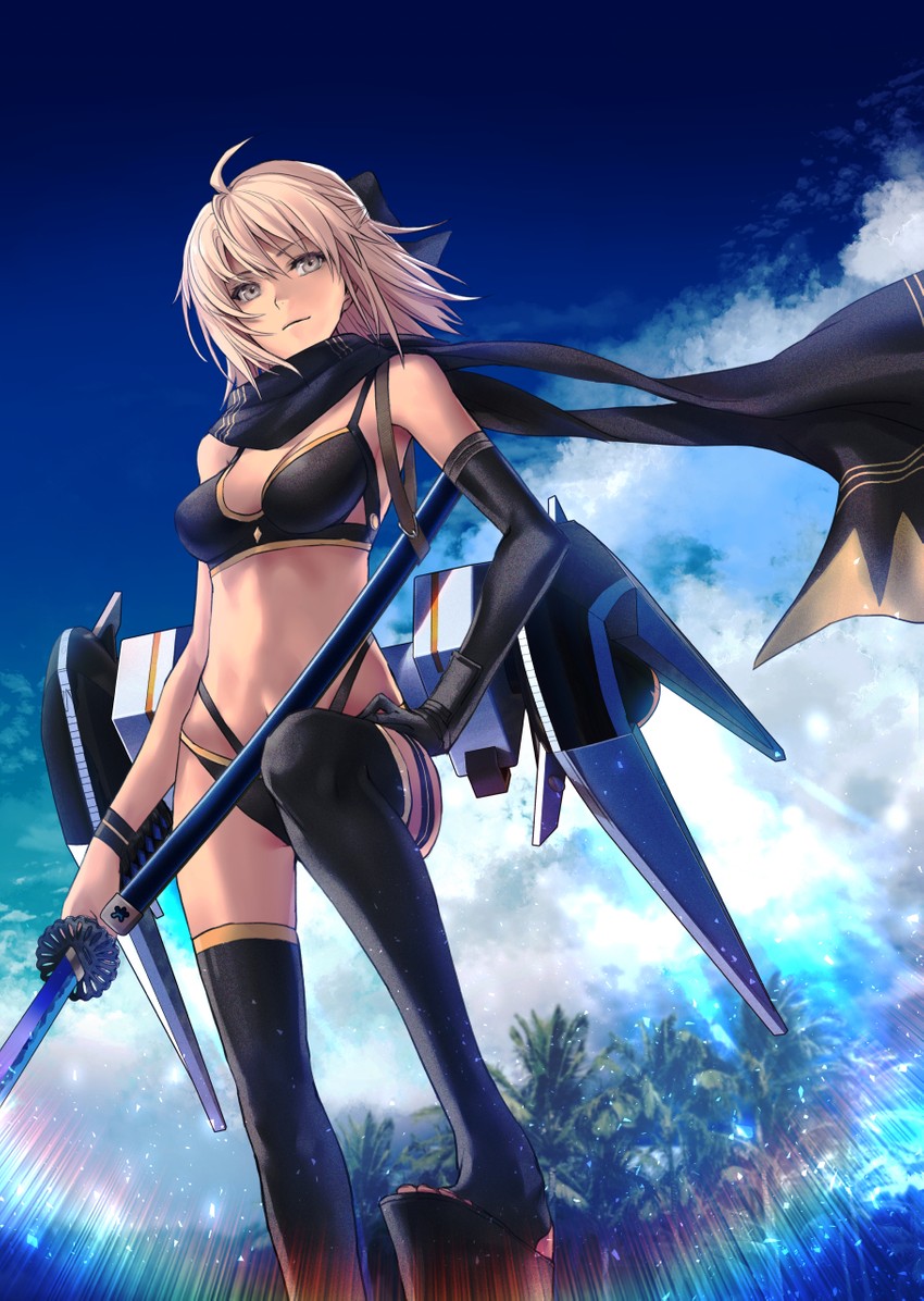 okita souji and okita j. souji (fate and 1 more) drawn by applekun
