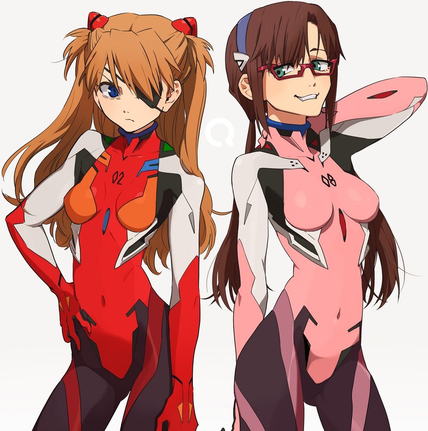souryuu asuka langley and makinami mari illustrious (neon genesis evangelion and 2 more) drawn by fukusa