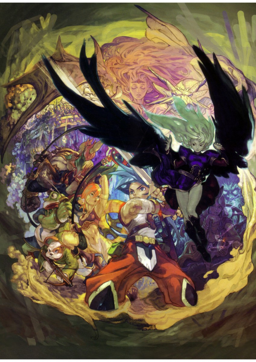 rinpoo chuan, nina, ryu, spar, bow, and 3 more (breath of fire and 1 more) drawn by yoshikawa_tatsuya