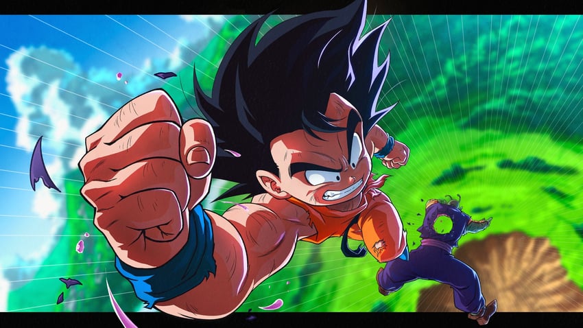 son goku and piccolo daimaou (dragon ball) drawn by srojam