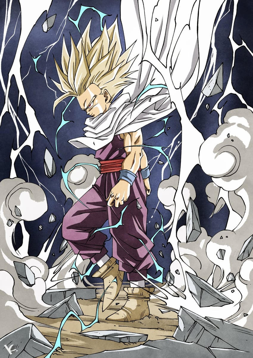 son gohan (dragon ball and 1 more) drawn by kakeru_(dbskakeru)