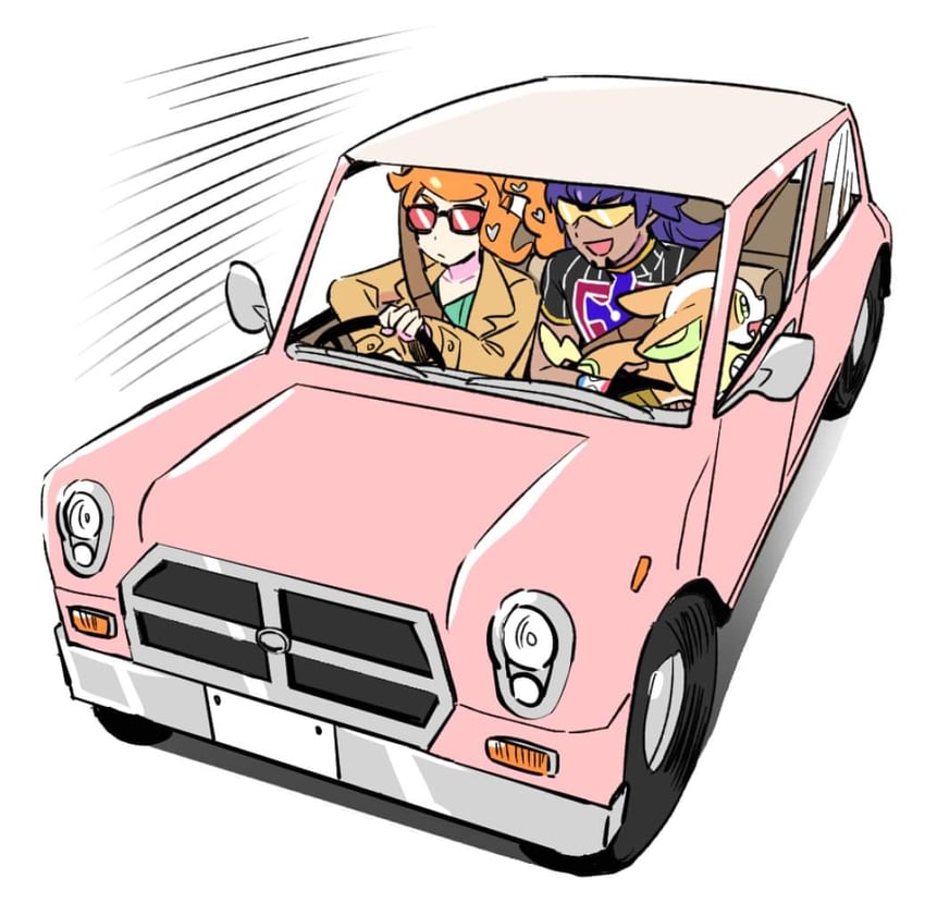 leon, sonia, and yamper (pokemon and 1 more) drawn by dede_(qwea_00000)