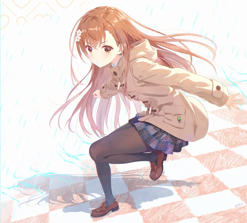 misaka mikoto (toaru majutsu no index and 1 more) drawn by eritri