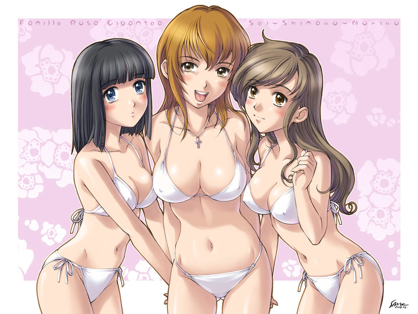 toudou shimako, nijou noriko, and satou sei (maria-sama ga miteru) drawn by sameha_ikuya