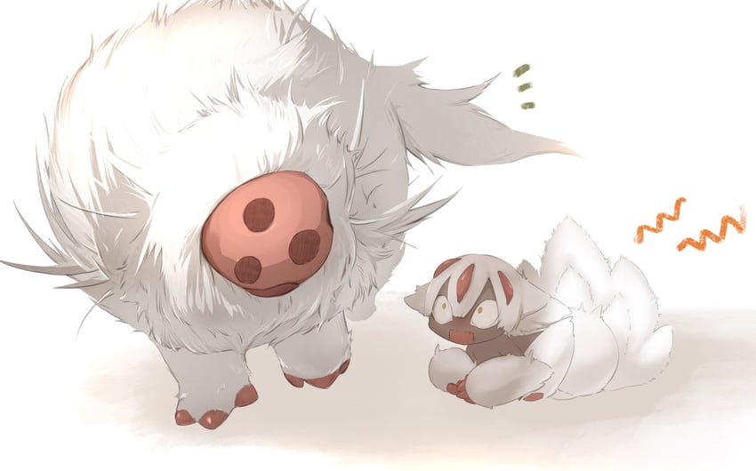 faputa and tamaugachi (made in abyss) drawn by hitosoroi