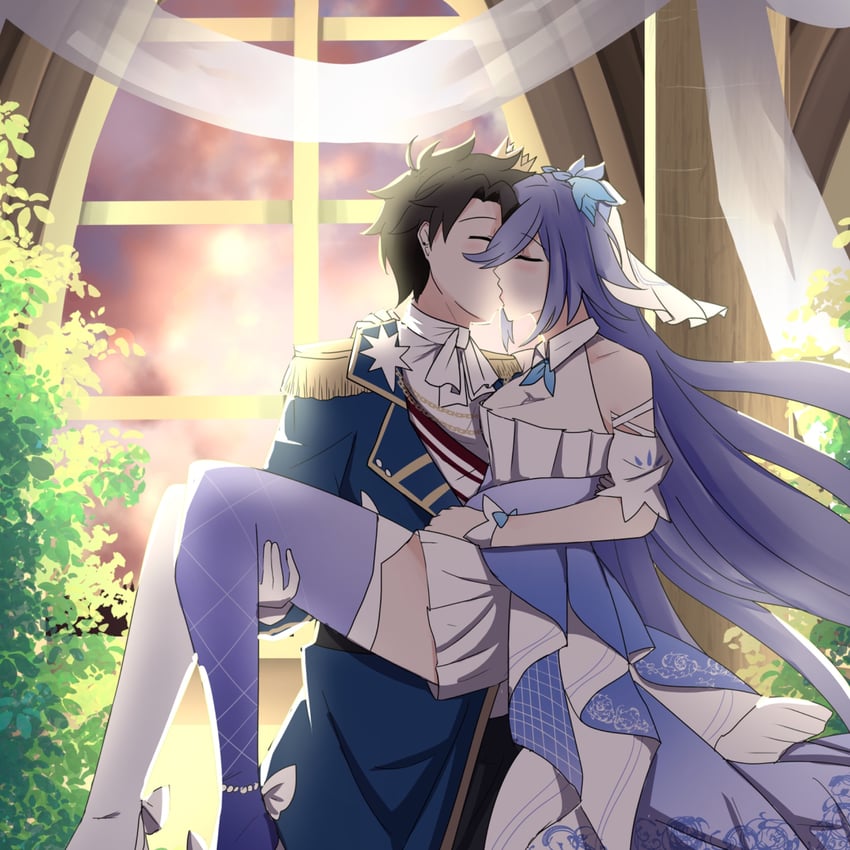 fujimaru ritsuka and fu hua (fate and 3 more) drawn by ludook