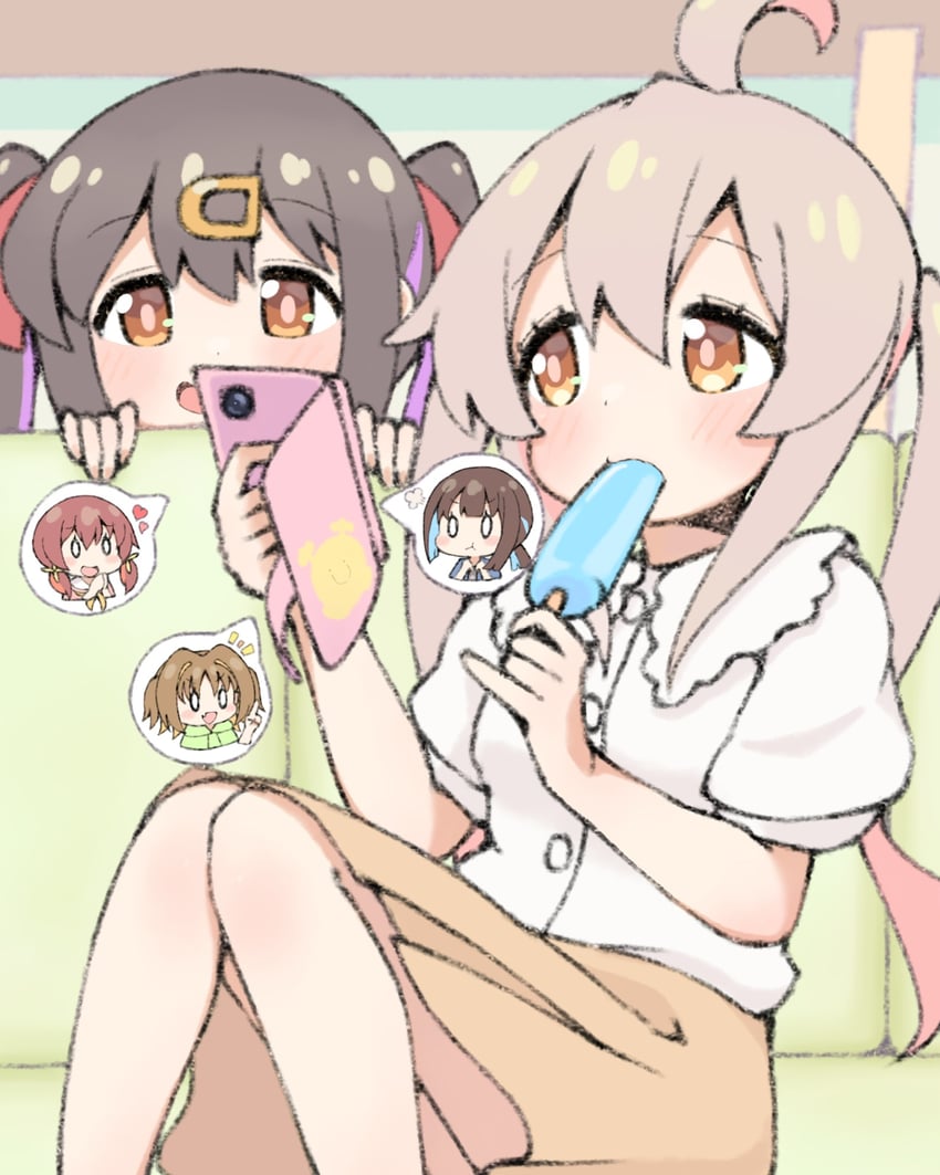 oyama mahiro, oyama mihari, hozuki momiji, oka asahi, and murosaki miyo (onii-chan wa oshimai!) drawn by yuuhikureroom6