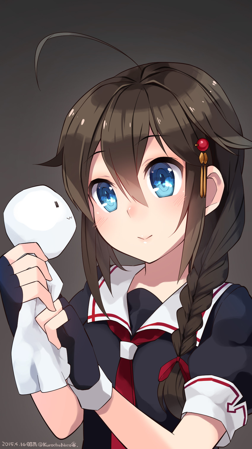 shigure and shigure kai ni (kantai collection) drawn by kuro_chairo_no_neko