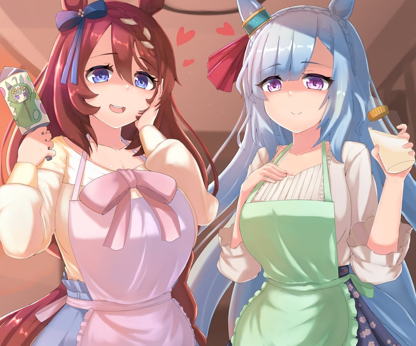 super creek, mejiro ardan, and oguri cap (umamusume) drawn by marimo_maru