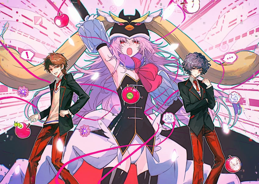 hatsutori hajime, utsugi noriyuki, harada minoru, princess of the crystal, takakura shouma, and 1 more (saibou shinkyoku and 1 more) drawn by xuanyuan