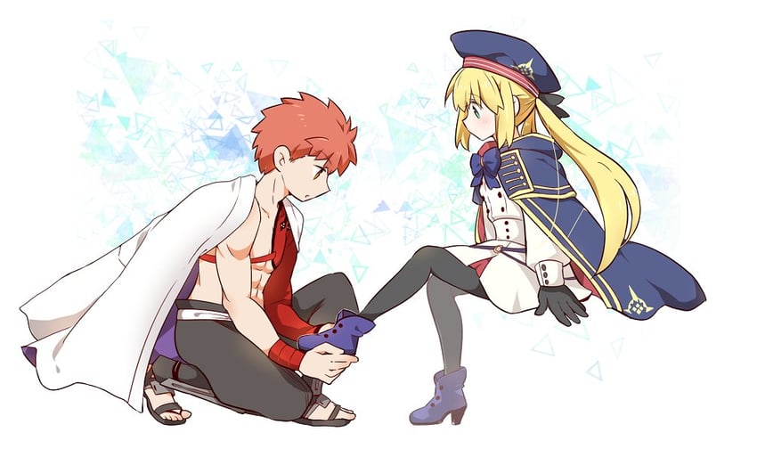 artoria pendragon, emiya shirou, artoria caster, and senji muramasa (fate and 1 more) drawn by tsuchiya_madose