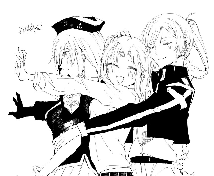 sion eltnam, yumizuka satsuki, sion eltnam atlasia, and riesbyfe stridberg (tsukihime and 1 more) drawn by fullhll