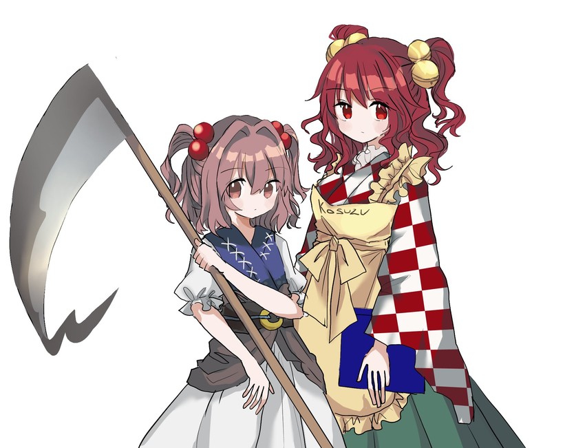 onozuka komachi and motoori kosuzu (touhou) drawn by zabuton_(mgdw5574)