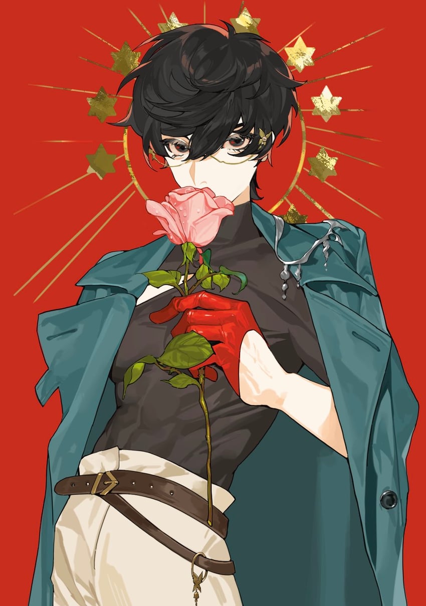 amamiya ren (persona and 2 more) drawn by yuirua55234