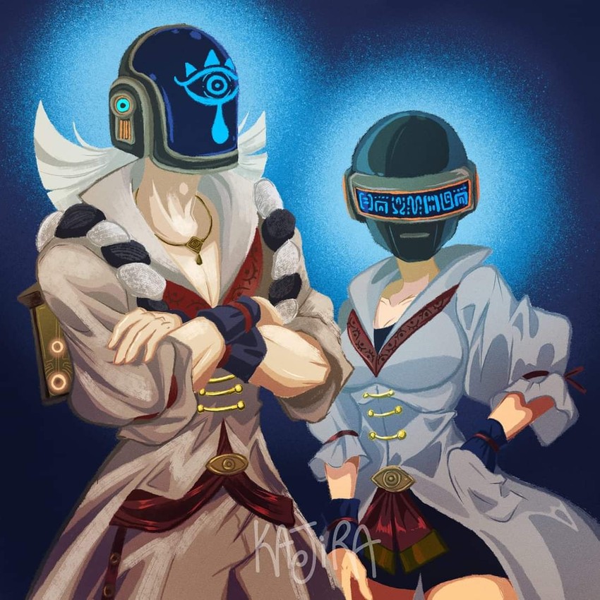 purah and robbie (the legend of zelda and 3 more) drawn by kajira