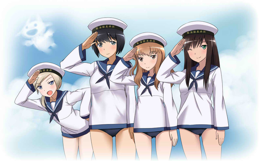 fernandia malvezzi, federica n. doglio, luciana mazzei, and martina crespi (world witches series and 1 more) drawn by kaneko_(novram58)