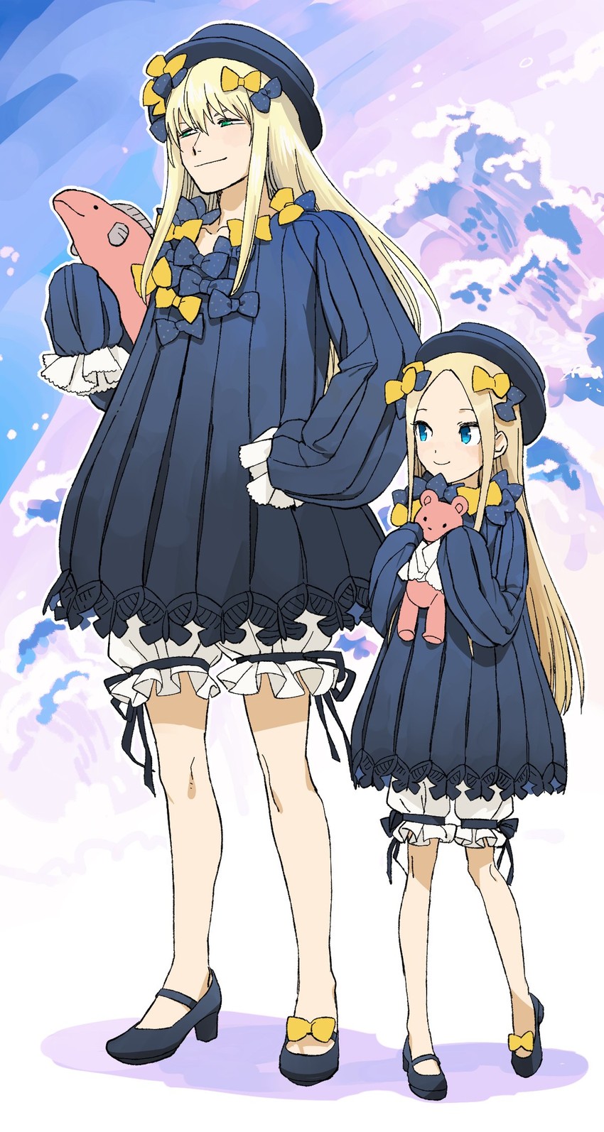 abigail williams and fionn mac cumhaill (fate and 1 more) drawn by michiru_(amphibian)