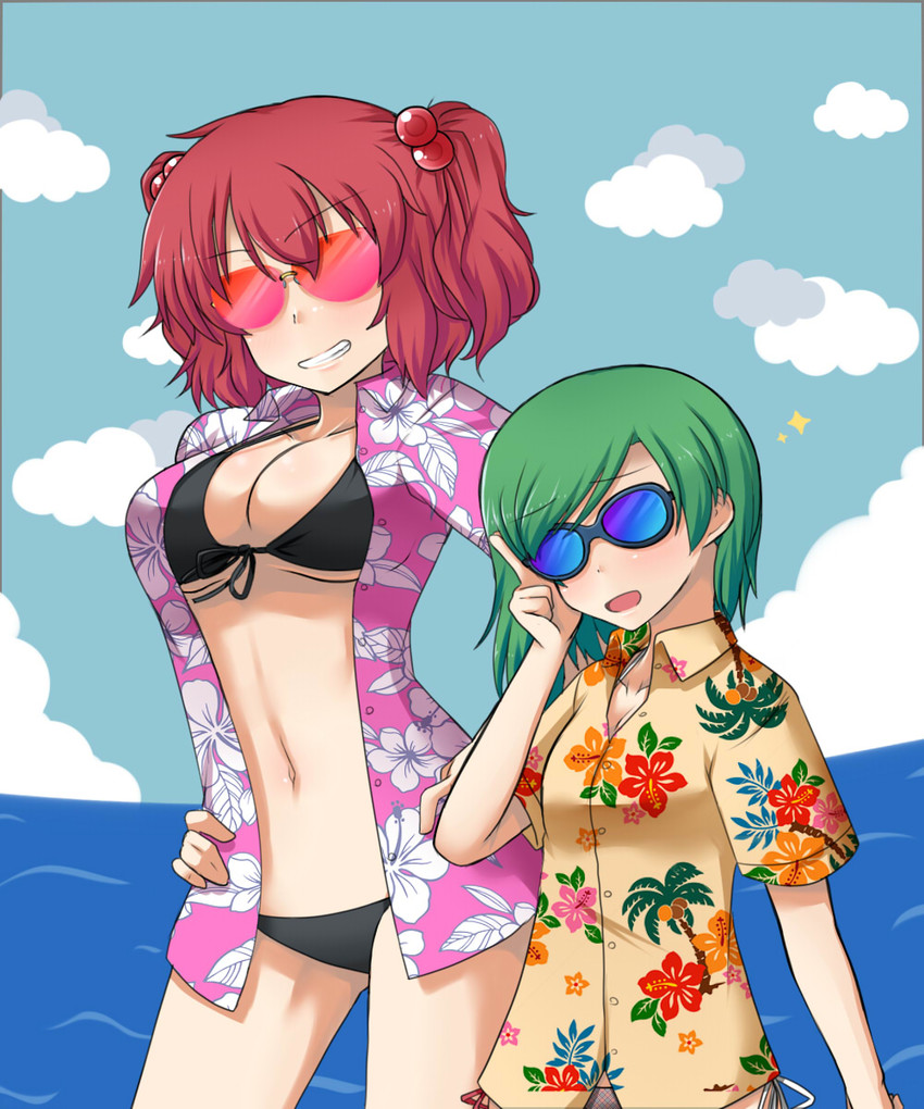 shiki eiki and onozuka komachi (touhou) drawn by mono_(mono60)