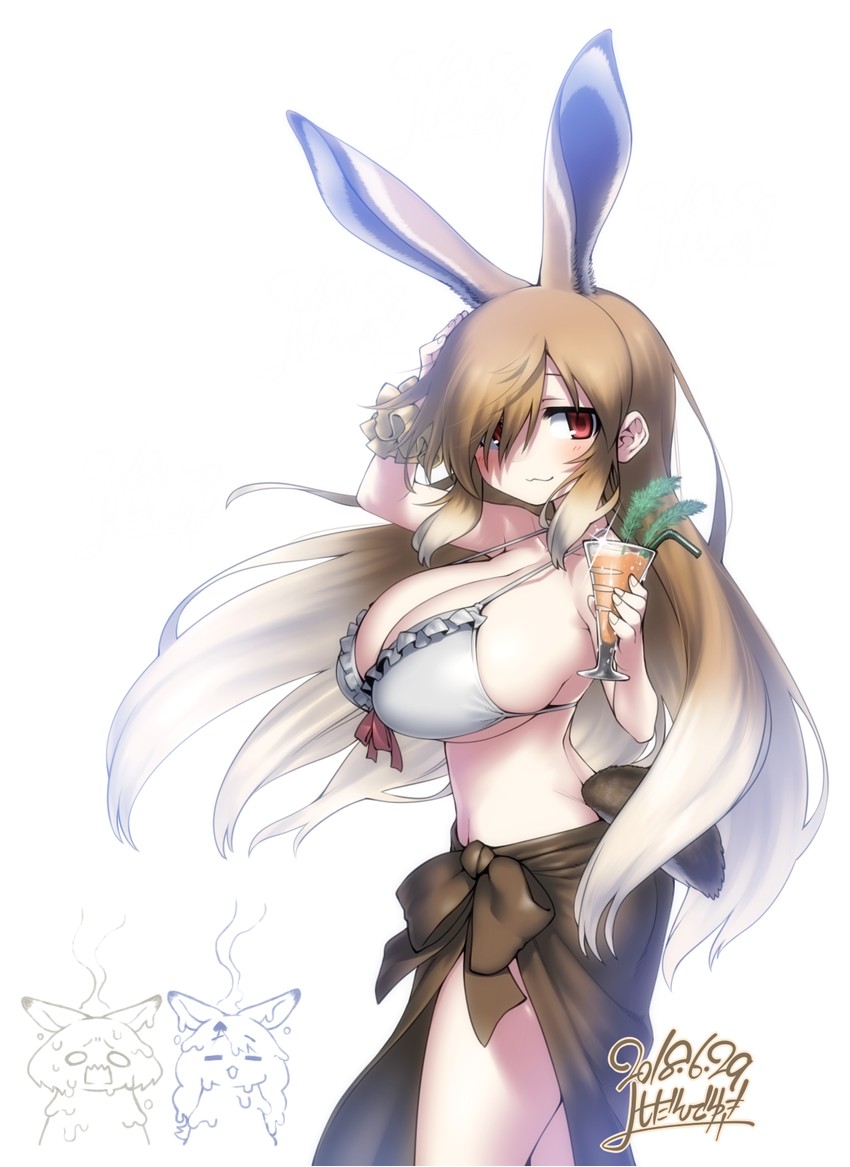 european hare, arctic hare, and mountain hare (kemono friends) drawn by yoshida_hideyuki