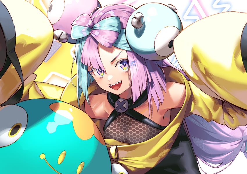 iono and bellibolt (pokemon and 1 more) drawn by black_cola