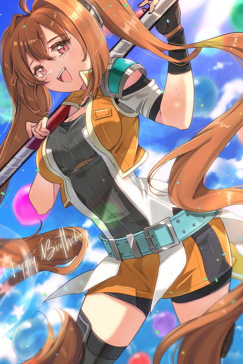 estelle bright (eiyuu densetsu and 3 more) drawn by zer00han