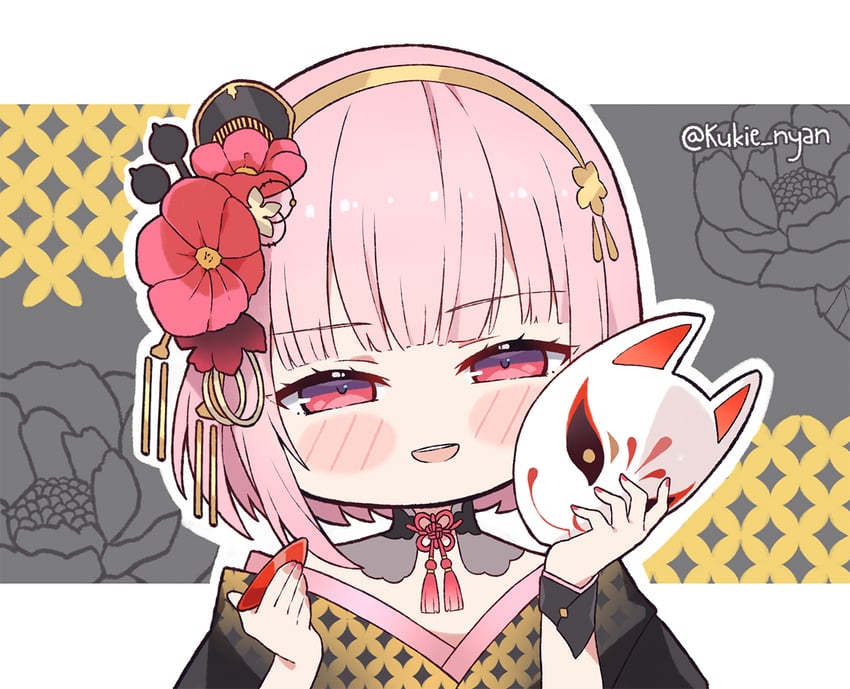 mori calliope (hololive and 1 more) drawn by kukie-nyan