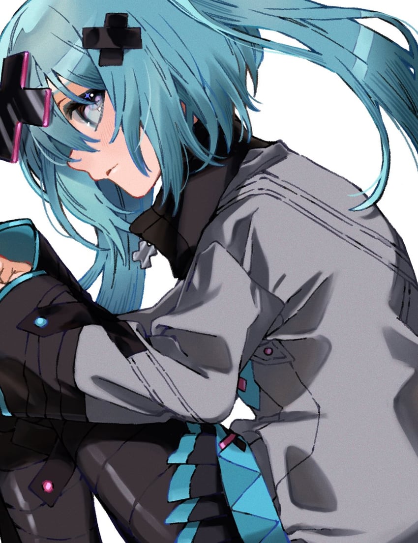 hatsune miku and batsu miku (vocaloid and 2 more) drawn by tere_douga