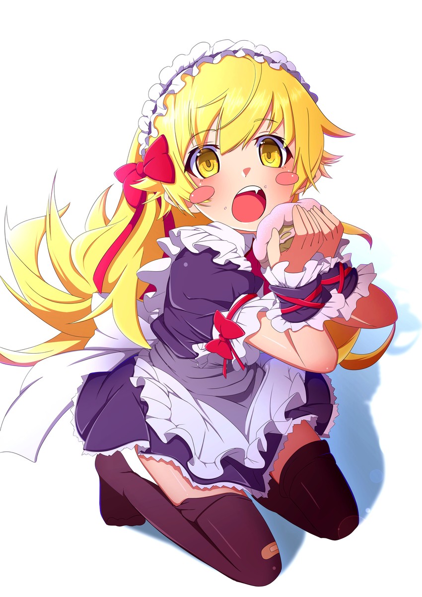 oshino shinobu (monogatari and 1 more) drawn by drawdream1025
