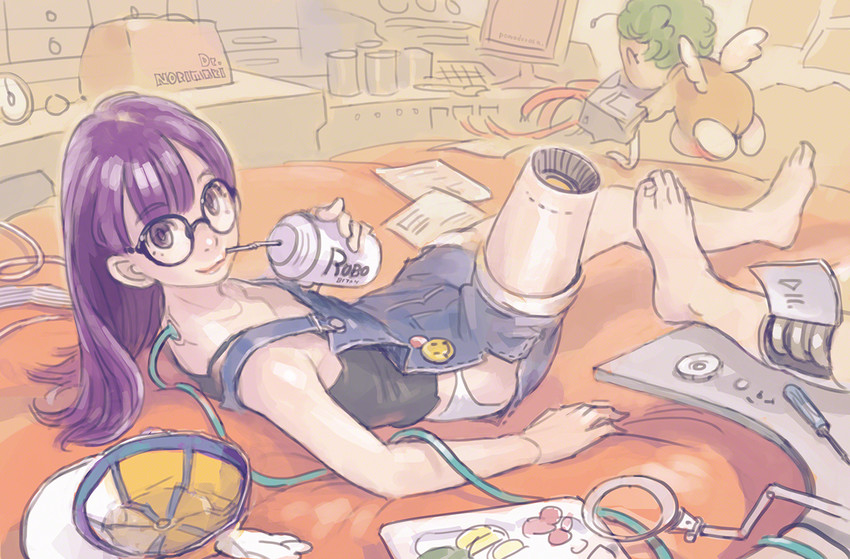 norimaki arale and norimaki gajira (dr. slump) drawn by pomodorosa
