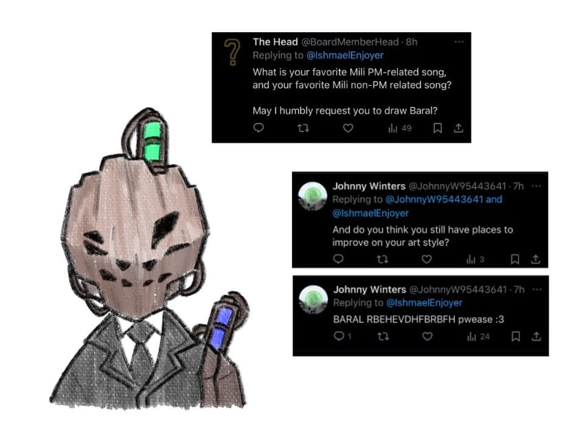 baral (project moon and 1 more) drawn by yongsa_(ishmaelenjoyer)