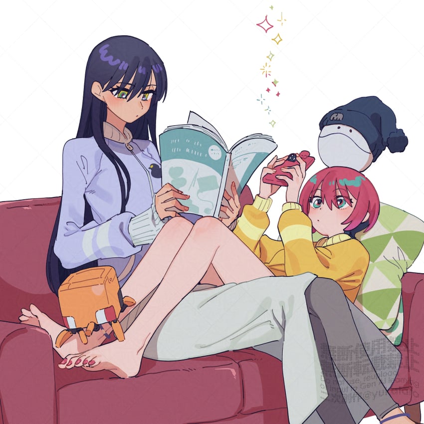 amate yuzuriha, haro, nyaan, and conch (gundam and 1 more) drawn by yukataro