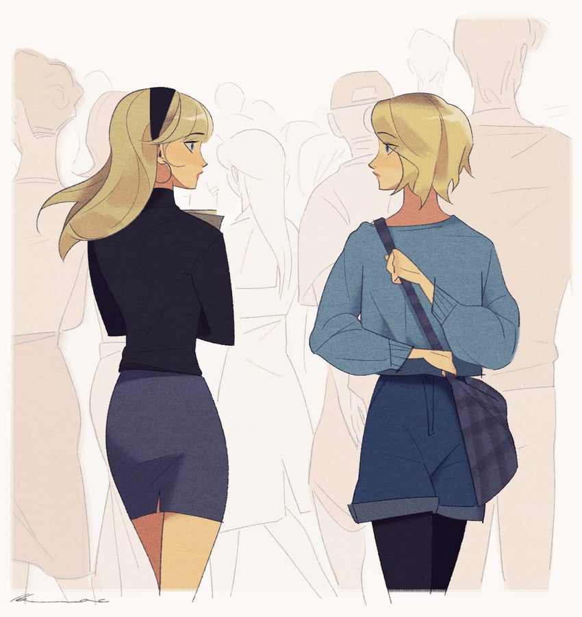 gwen stacy (marvel and 2 more) drawn by spiderbbac