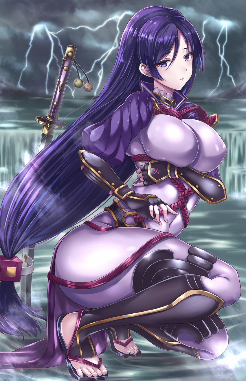 minamoto no raikou (fate and 1 more) drawn by gairou_(takakuan)
