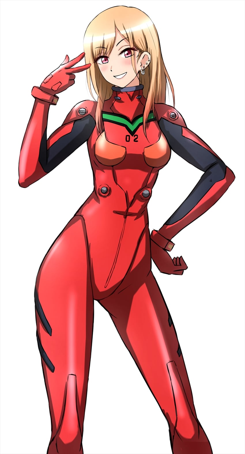 souryuu asuka langley and kitagawa marin (neon genesis evangelion and 1 more) drawn by omachi_(slabco)