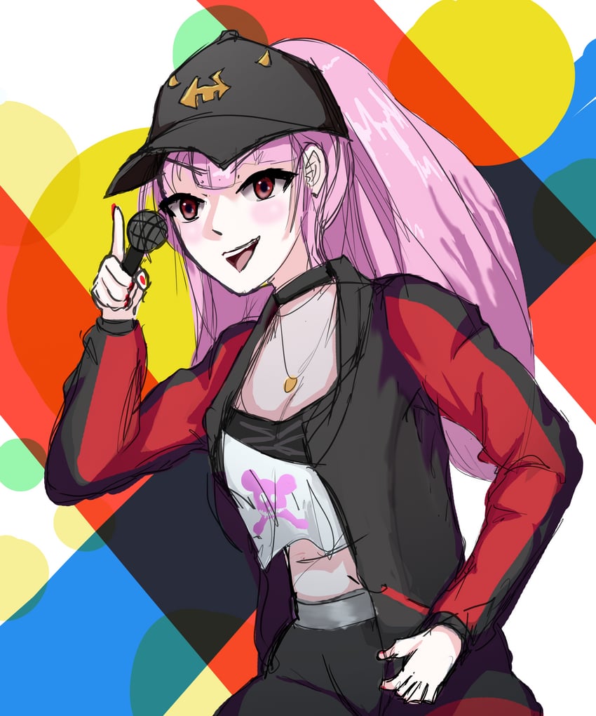 mori calliope (hololive and 1 more) drawn by goatspunk