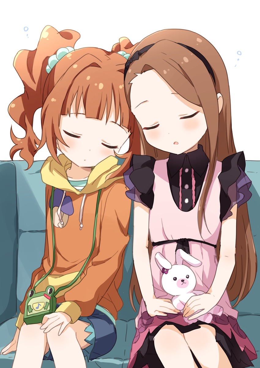 minase iori, takatsuki yayoi, and usa-chan (idolmaster and 1 more) drawn by buchi_(y0u0ri_)
