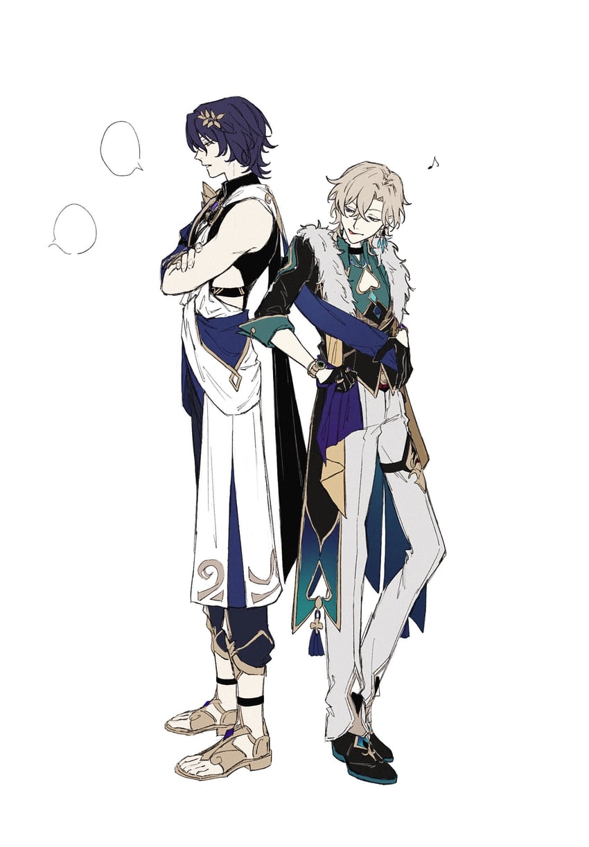 aventurine and dr. ratio (honkai and 1 more) drawn by yr460