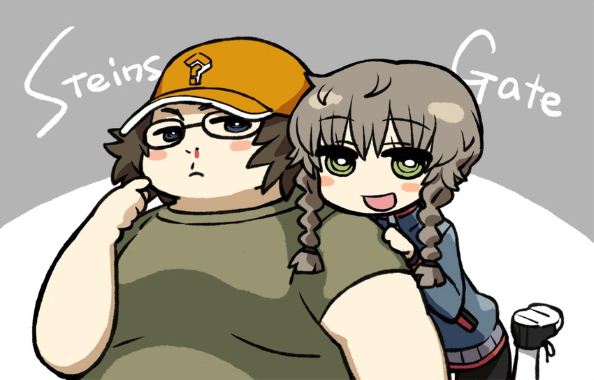 amane suzuha and hashida itaru (steins;gate) drawn by chan_co