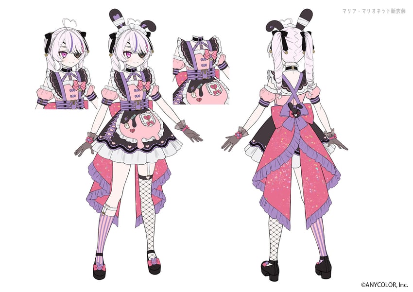 maria marionette (nijisanji and 1 more) drawn by ji_mag_(artist)
