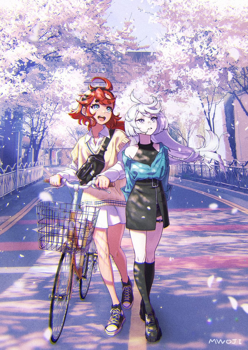 suletta mercury and miorine rembran (gundam and 1 more) drawn by mwoji