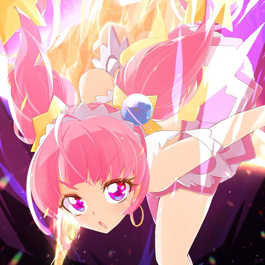hoshina hikaru and cure star (precure and 1 more) drawn by ashita_wa_hitsuji