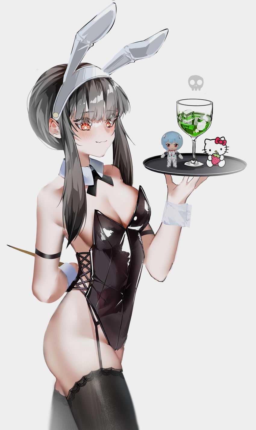 yor briar, ayanami rei, hello kitty, and rei chikita (neon genesis evangelion and 3 more) drawn by moonchii