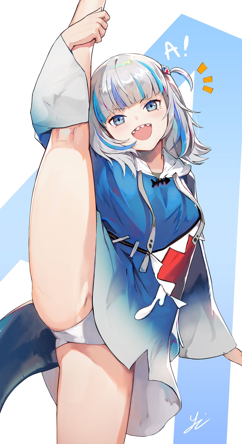 gawr gura (hololive and 1 more) drawn by y.i._(lave2217)