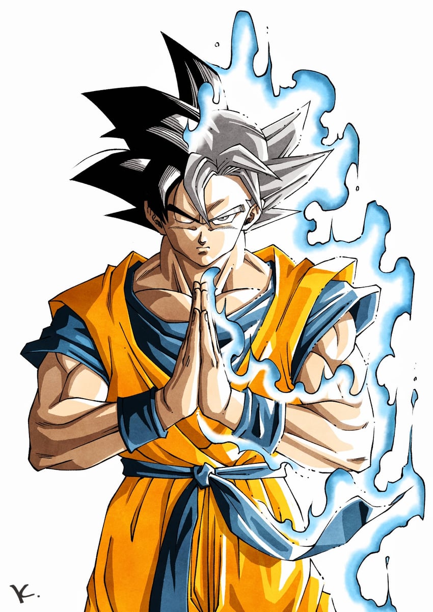 son goku (dragon ball and 1 more) drawn by kakeru_(dbskakeru)