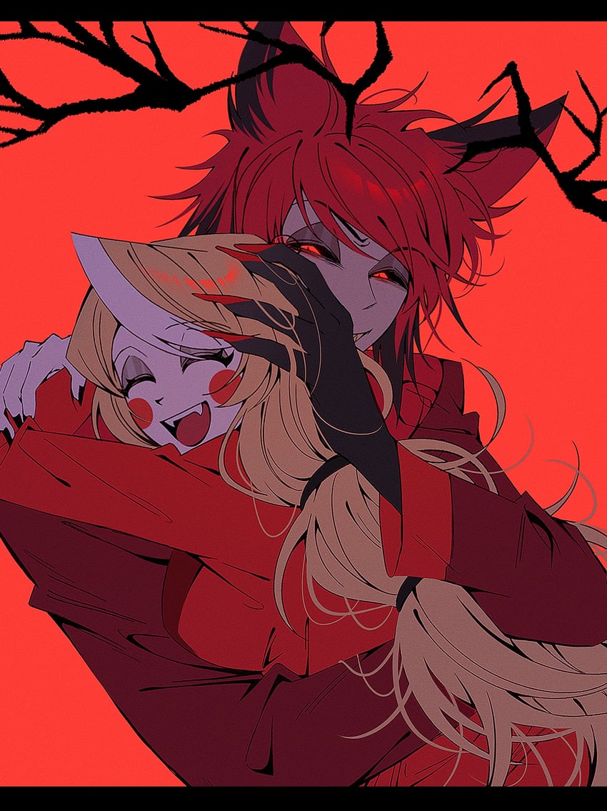 charlie morningstar and alastor (hazbin hotel) drawn by yp_katelove