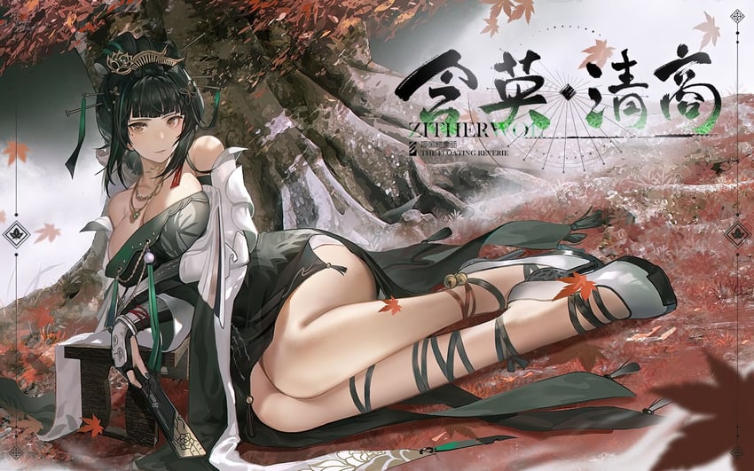 hanying and hanying: zitherwoe (punishing: gray raven) drawn by pppppan