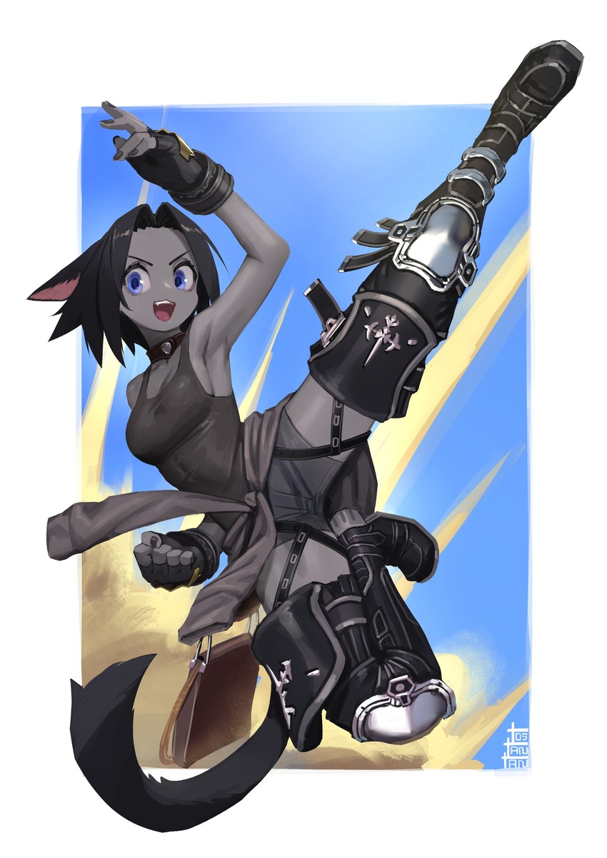 warrior of light and midd night (final fantasy and 1 more) drawn by tostantan