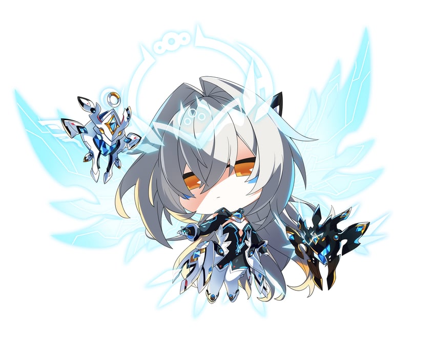 eve, moby, remy, and code: sariel (elsword) drawn by mulook