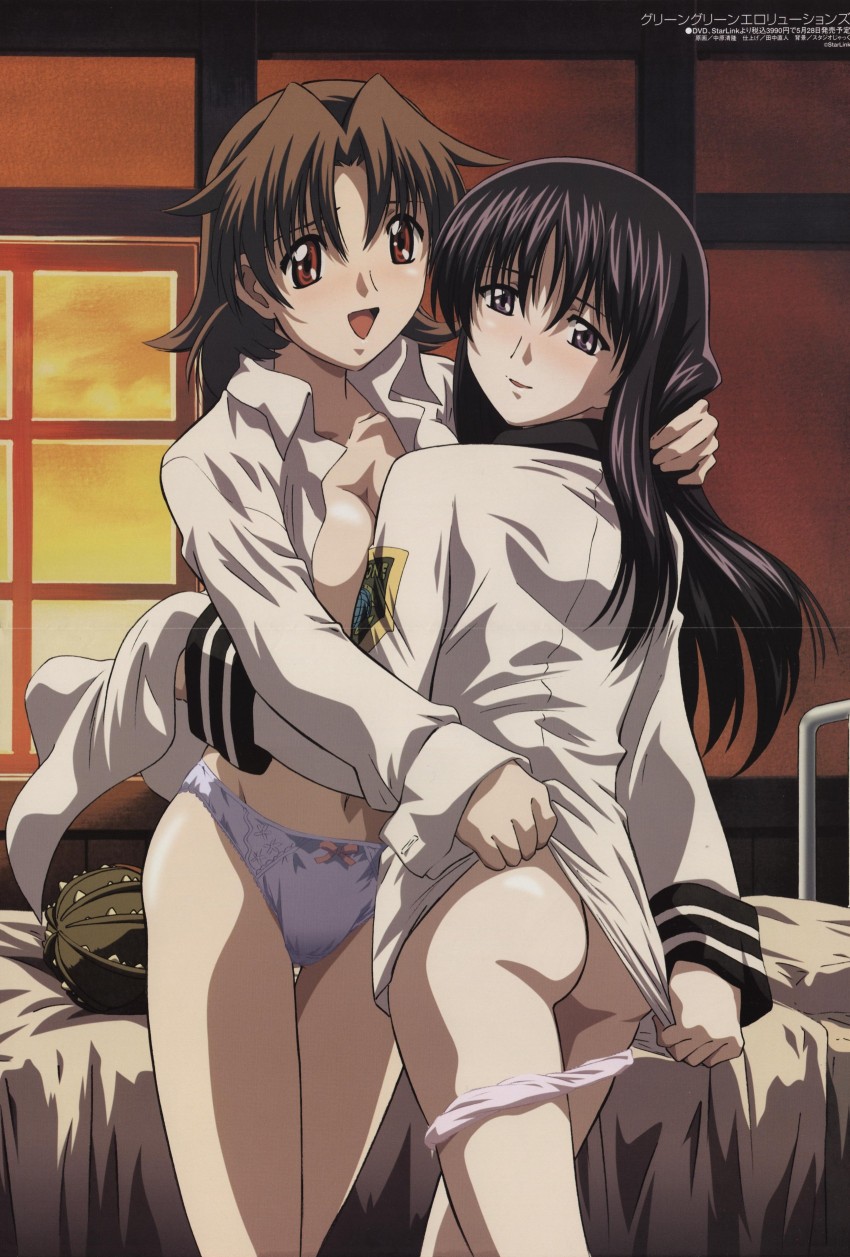 minami sanae and kutsuki wakaba (megami magazine and 2 more) drawn by nakahara_kiyotaka