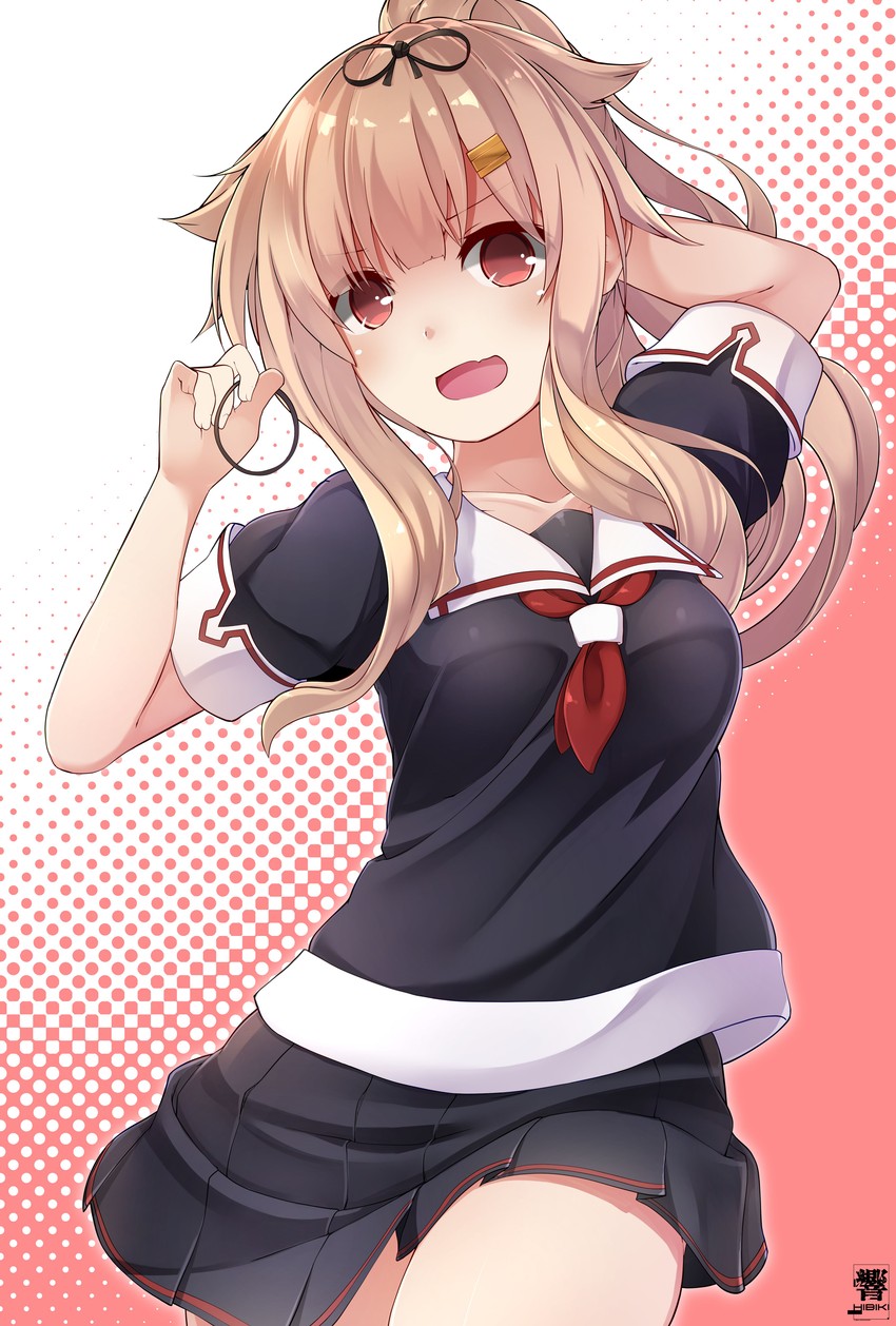 yuudachi and yuudachi kai ni (kantai collection) drawn by hibiki_(zerocodo)